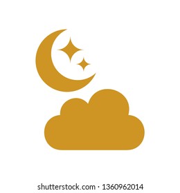 moon icon. illustration vector symbol. - Vector