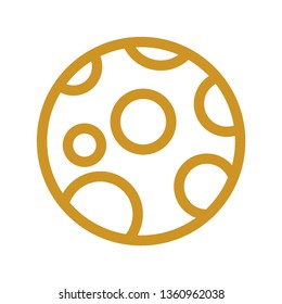 moon icon. illustration vector symbol. - Vector
