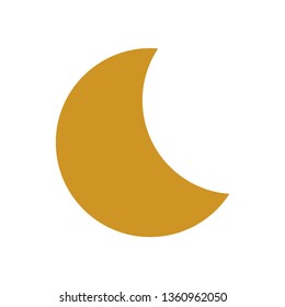 moon icon. illustration vector symbol. - Vector