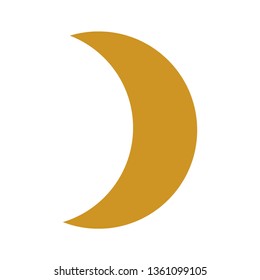 moon icon. illustration vector symbol. - Vector