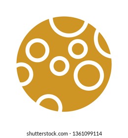 moon icon. illustration vector symbol. - Vector