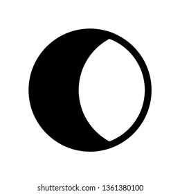 Moon icon. illustration vector symbol. - Vector