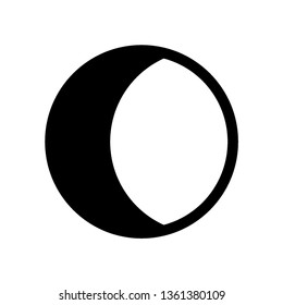Moon icon. illustration vector symbol. - Vector