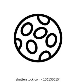 Moon icon. illustration vector symbol. - Vector