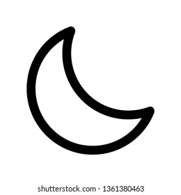 Moon icon. illustration vector symbol. - Vector