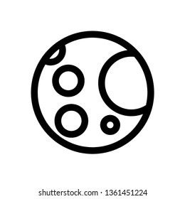 Moon icon. illustration vector symbol. - Vector