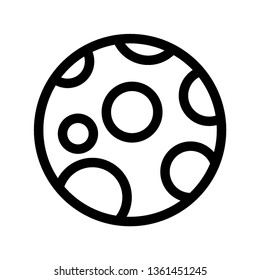 Moon icon. illustration vector symbol. - Vector