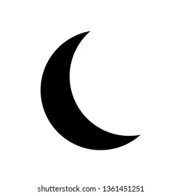 Moon icon. illustration vector symbol. - Vector