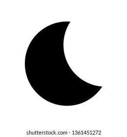 Moon icon. illustration vector symbol. - Vector