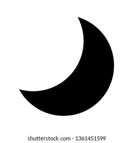 Moon icon. illustration vector symbol. - Vector