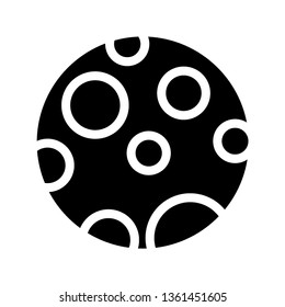 Moon icon. illustration vector symbol. - Vector