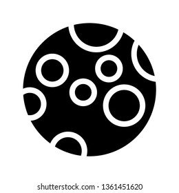 Moon icon. illustration vector symbol. - Vector