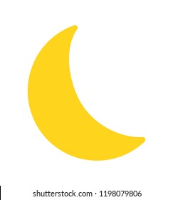 Moon icon isolated on white background vector illustration eps 10
