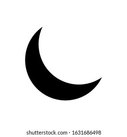 moon icon isolated on white background. vector illustration
