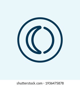 moon icon isolated on white background from the holiday collection. moon icon trendy and modern moon symbol for logo, web, app,
