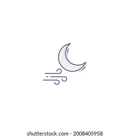 moon Icon Isolated On White Background