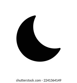 moon icon with isolated vektor and transparent background