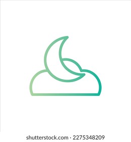 icono lunar con vektor aislado y fondo transparente.