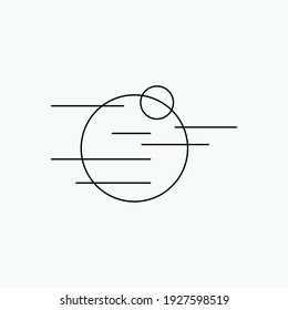 Moon icon line.Space moon star astronomy eclipse abstract sun dark abstrak, vector, symbol, logo, icon, sign, Illustration Minimalist.