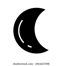 moon icon or logo isolated sign symbol vector illustration - high quality black style vector icons
