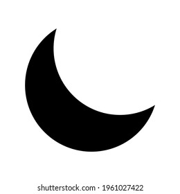 moon icon or logo isolated sign symbol vector illustration - high quality black style vector icons
