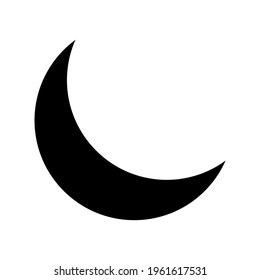 moon icon or logo isolated sign symbol vector illustration - high quality black style vector icons
