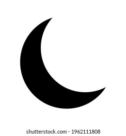 moon icon or logo isolated sign symbol vector illustration - high quality black style vector icons

