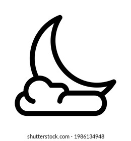moon icon or logo isolated sign symbol vector illustration - high quality black style vector icons
