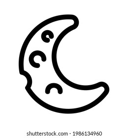 moon icon or logo isolated sign symbol vector illustration - high quality black style vector icons
