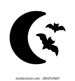moon icon or logo isolated sign symbol vector illustration - high quality black style vector icons