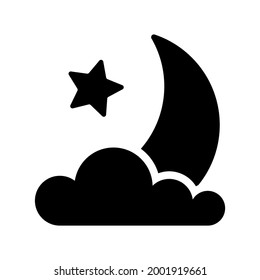 moon icon or logo isolated sign symbol vector illustration - high quality black style vector icons