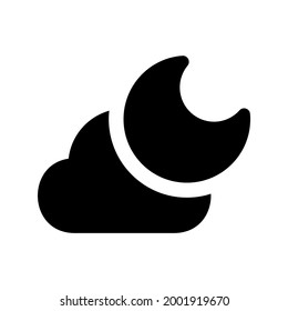 moon icon or logo isolated sign symbol vector illustration - high quality black style vector icons