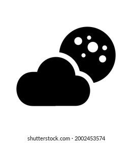 moon icon or logo isolated sign symbol vector illustration - high quality black style vector icons