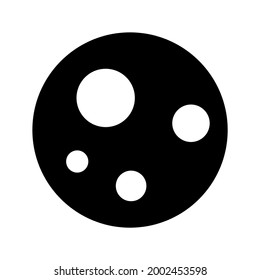 Icono de luna o logotipo símbolo de signo aislado ilustración vectorial de alta calidad estilo negro iconos vectoriales