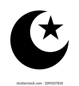moon icon or logo isolated sign symbol vector illustration - high quality black style vector icons
