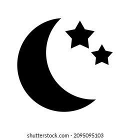 moon icon or logo isolated sign symbol vector illustration - high quality black style vector icons
