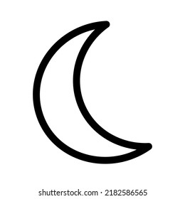 moon icon or logo isolated sign symbol vector illustration - high quality black style vector icons
