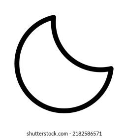 moon icon or logo isolated sign symbol vector illustration - high quality black style vector icons
