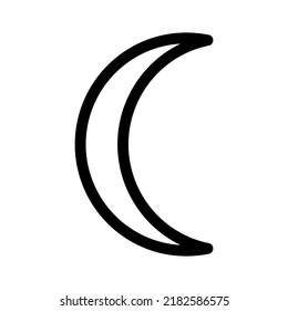 moon icon or logo isolated sign symbol vector illustration - high quality black style vector icons
