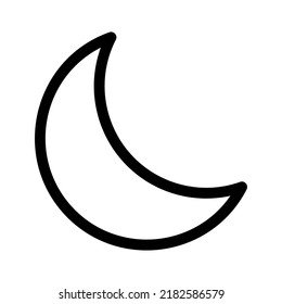 moon icon or logo isolated sign symbol vector illustration - high quality black style vector icons
