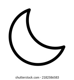 moon icon or logo isolated sign symbol vector illustration - high quality black style vector icons
