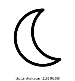 moon icon or logo isolated sign symbol vector illustration - high quality black style vector icons
