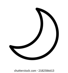 moon icon or logo isolated sign symbol vector illustration - high quality black style vector icons
