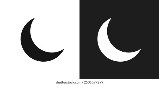 Moon icon logo set vector