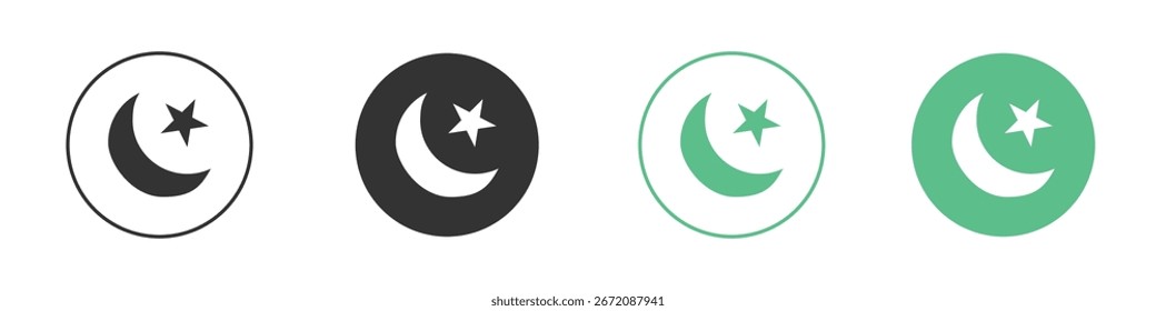 Conjunto de iconos de Vector de línea plana mínima.