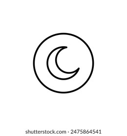 Moon icon. Night Icon. Night mood.
