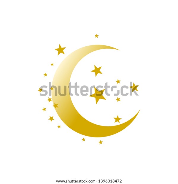 Moon\
Icon. Night symbol. Vector illustration. Vector\
