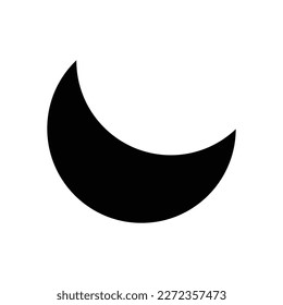 moon icon, night vector, sleep illustration