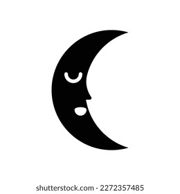 icono lunar, vector nocturno, ilustración del sueño