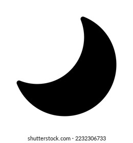 icono lunar sobre fondo blanco